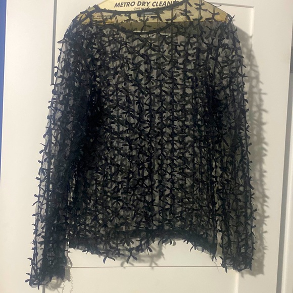 Zara see through black top - Picture 1 of 3